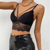 Fashion lace wrap sexy top 948798