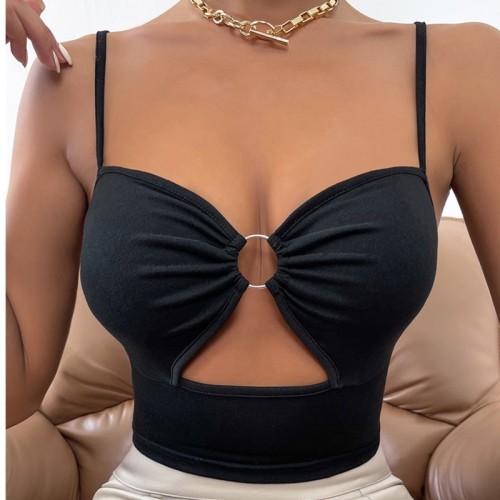 Fashion women sexy wrap top small tank top 910011