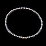 Hot single row rhinestone necklace clavicle chain JL006778