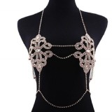 New super sexy Diamond Tassel chest chain body chain stl02132