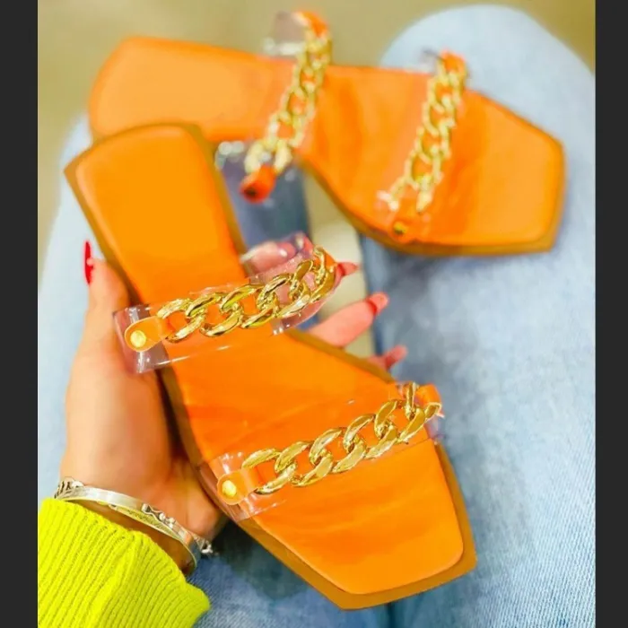 Spring and summer hot women's large size slippers beach cool slippers