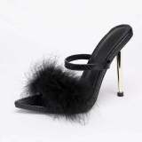 Fashion women heels Slides Sandals 55566