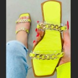 Spring and summer hot women's large size slippers beach cool slippers