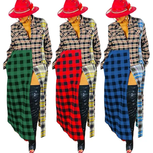 New women's multi-color mix print dress 603142