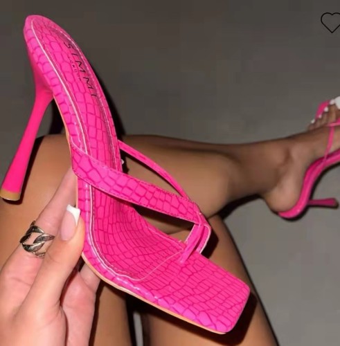 Fashion women's large size heels slippers Fashion Slides