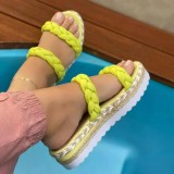 New women's large size thick soled sandals beach slippers