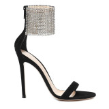 The new thin heel large size sandals for women diamond high heels HSS-10617