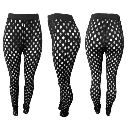 New style women pants hollow out sexy lift buttock high waist multicolored female pants Q22S80914253