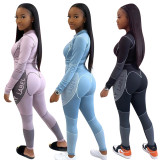 Women spring and autumn sexy fashion yoga set  Tracksuits L622637