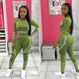 Women spring and autumn sexy fashion yoga set  Tracksuits L622637