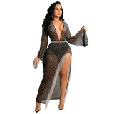 Fashion women See through dress Plus size dresses Party Dress 2147889