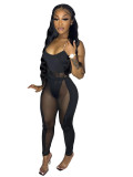 Stylish women's two-piece See through sets H010415
