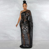 Fashion women dress Plus size dresses Party Dress See through sets 21495106
