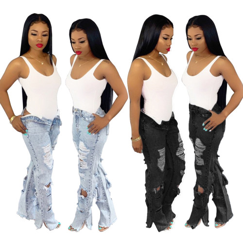 Fashion women ripped Jeans Pants HSF206273