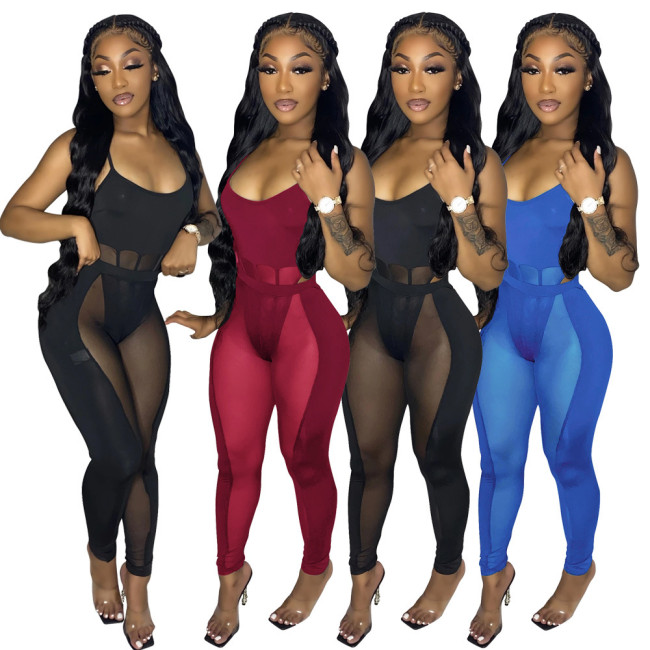 Stylish women's two-piece See through sets H010415