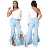 Fashion women ripped Jeans Pants HSF246879