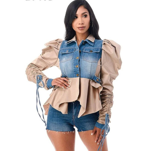 Fashion sexy short woman jacket jean jacket coats top 902435
