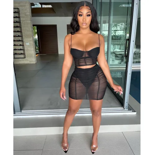 Fashion women dress See through sets dresses C517687