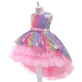 Kids Fashion Party Dress Dresses girl dress D076374