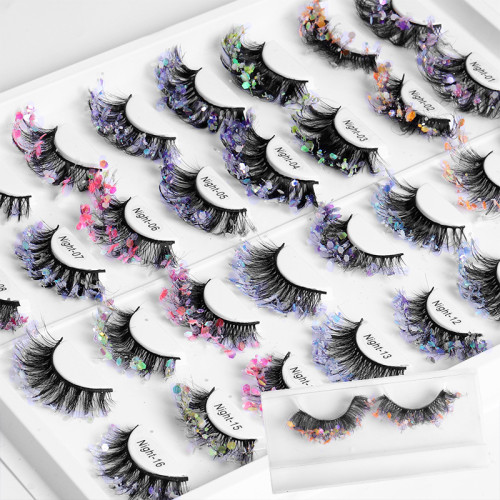 New Eyelashes faux mink faux false eyelashes Noctilucence eyelashes