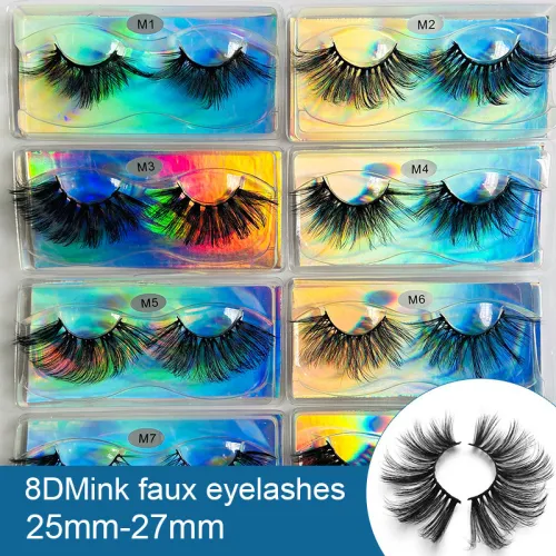 8D 25mm Eyelash imitation mink false eyelashes