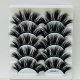 5 Pairs 20mm New mink false eyelashes fashion multi-layer lengthening false eyelashes