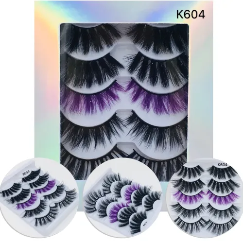 5pairs Eyelash imitation mink false eyelashes K60011