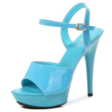 Sexy super high heels high heels transparent model shoes wedding shoes 10991010-1 13CM