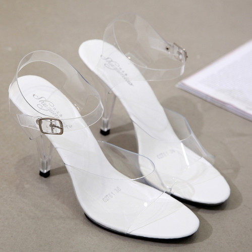 Sexy super high heels luminous high heels transparent model shoes wedding shoes 027687-2 10CM