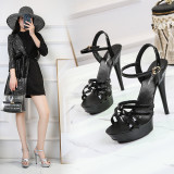 Summer women sexy high heel heel Sandals 13CM 10991010-2