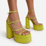 Summer women new 16cm thick heel high heels waterproof platform high heels 71-1223