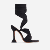 new straps high heel sandals children White Zi black green stiletto heels large size foreign trade photo commutation