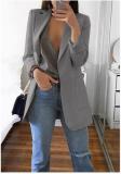 popular fashion lapel slim cardigan temperament suit jacket women