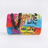 2022 Amazon Hot Sale Colorful Fashion Luxury Slippers Women Small Bag Set Handbags Sling Purse and Shoes