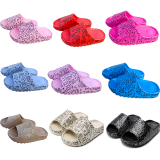 Summer Waterproof Indoor Outdoor Cartoon Fashion Graffiti Thick Sole Yeezy Sandals Women Shoes Protective Soft Slippers for Men