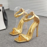 114680 Shoes Woman heels classic strap Stiletto quality ladies heel shoes Wedding party ladies summer sandals custom
