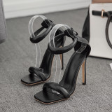 114680 Shoes Woman heels classic strap Stiletto quality ladies heel shoes Wedding party ladies summer sandals custom