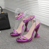 115264 shoes factory hot sale designer heels high quality ladies summer sandals high heel shoes women heels 2022 new