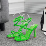 women pump summer slippers high ell metel decormative lady party designer high quality stud summer  shoes