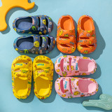 Quick Drying Open Toe Non-Slip Shower Bathroom Slippers Toddler Pillow Sandals Summer Slides For Girls and Boys Kids Slippers