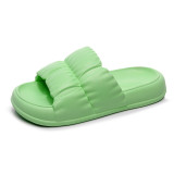 New Cute Candy Color Summer Beach Light Weight Thick Bottom EVA Slippers For Women Soft Sole Indoor Bathroom Non-slip Sandals