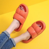 New Cute Candy Color Summer Beach Light Weight Thick Bottom EVA Slippers For Women Soft Sole Indoor Bathroom Non-slip Sandals