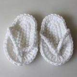 Handmade Knitted Shoes Infant Photography Props Accessories Mini Crochet Slippers Baby Flip Flops