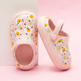 HX13 Cute Cartoon Bear Sandals For Kids Fashion Eva Flat Slippers For Children
