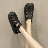 light weight anti-slip EVA Women's Sandals Soft Thick Sole slides pure color Outdoor slippers For Ladies Roman Sandals