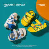 Hot sell Baby outdoor non-slip soft sole cartoon cute beach breathable mesh sandals