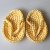 Handmade Knitted Shoes Infant Photography Props Accessories Mini Crochet Slippers Baby Flip Flops