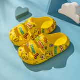 Quick Drying Open Toe Non-Slip Shower Bathroom Slippers Toddler Pillow Sandals Summer Slides For Girls and Boys Kids Slippers