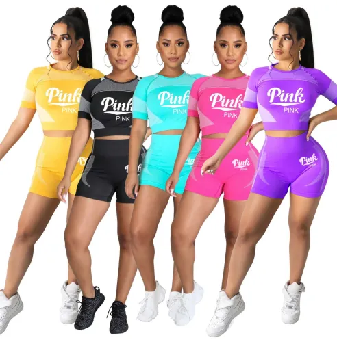 Hot Selling Women Fashion Clothing Summer Wear Sexy Two-Piece Set Outfits Women Clothing Sets