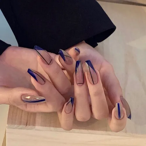 Hot Women Press On Nail Nails Beauty Glue